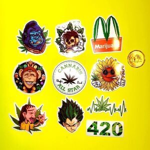 3/$20 Brand New 10x Waterproof Funny Stickers